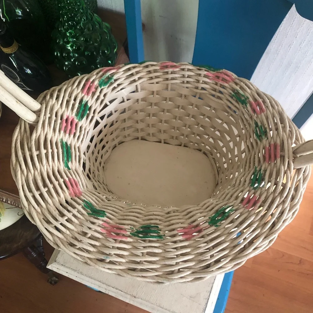 Antique Wicker Easter Basket